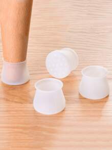 4入組矽膠防滑椅子腳套,簡約風矽膠家具墊適用於防止划痕和噪音