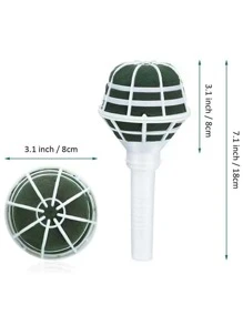 1 Đế Bó Hoa PC, Đế Bó Hoa Cô Dâu Hình Micro Cho Bữa Tiệc - trắng - Xem 7