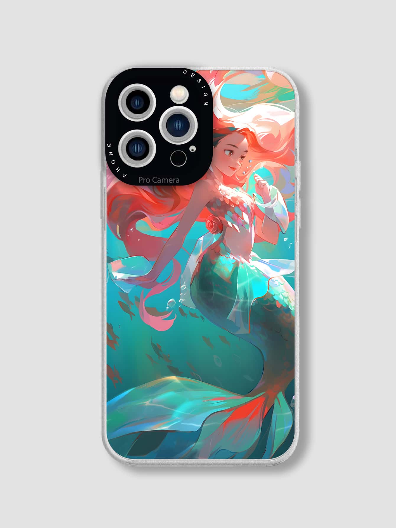 Sirena en las profundidades del mar Funda para teléfono Tpu compatible con iPhones