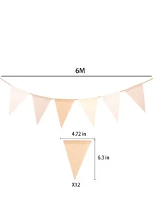 1入組婚禮派對裝飾用品橫幅 - 杏色 - 查看 3