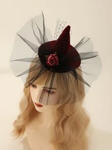 Trang trí đầu và mũ - Màu Đỏ Sâu - Xem 2