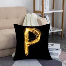 1 Miếng Đồ họa Chữ cái Vỏ đệm không cần chất độn - Vàng - Xem 3