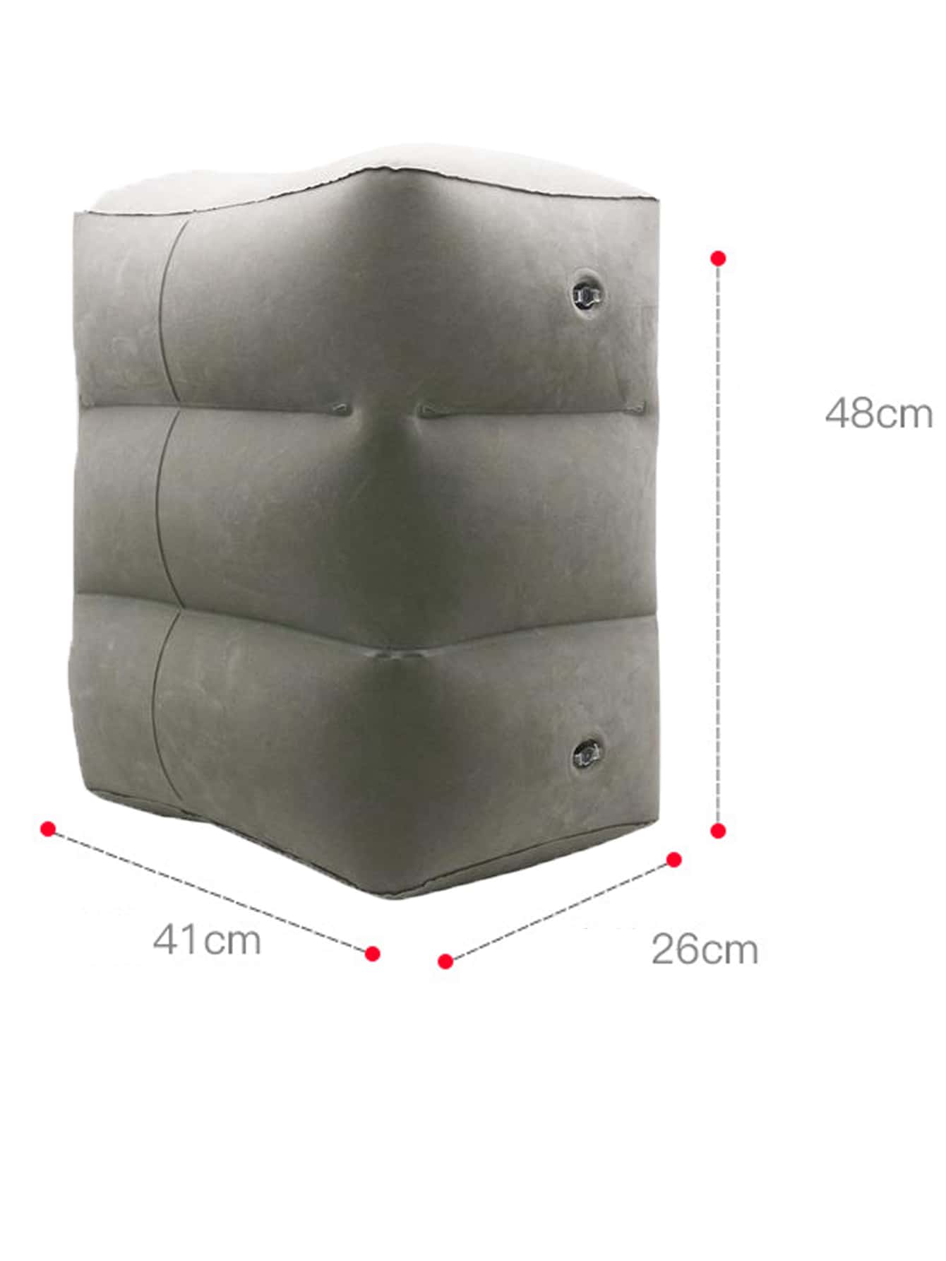Flocking PVC Inflatable Ottomans Footstool, Airplane Ottomans, Train And Car Leg Supports
