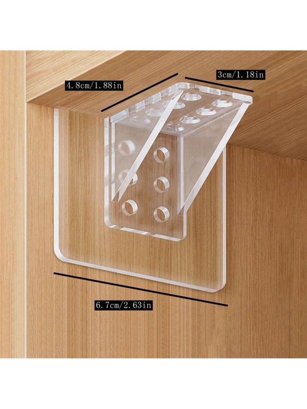4pcs Transparent Plastic Lock Fasten Sticker SHEIN USA