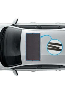 100*65公分的通用汽車天窗遮陽簾,磁性蚊網隔熱防曬網帘 - 黑色 - 查看 8