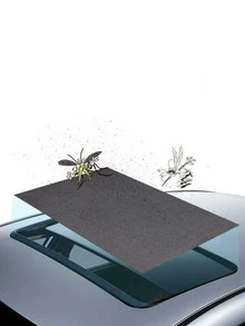 100*65公分的通用汽車天窗遮陽簾,磁性蚊網隔熱防曬網帘 - 黑色 - 查看 5