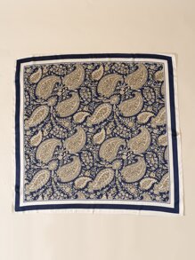 1 Khăn Quàng Vuông In Hình Vuông Thời Trang Đa Chức Năng Giả Lụa, Thích Hợp Sử Dụng Hàng Ngày Như Băng Đô Và Khăn Choàng Cổ - Nhiều màu - Xem 3