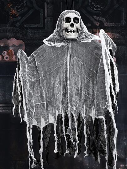 1pcHangingGhostsHalloweenDecorations,HangingHalloweenSkeletonGhostDecorationforHalloweenDecorationsOutdoorClearanceHalloweendecorations - Halloween Decor