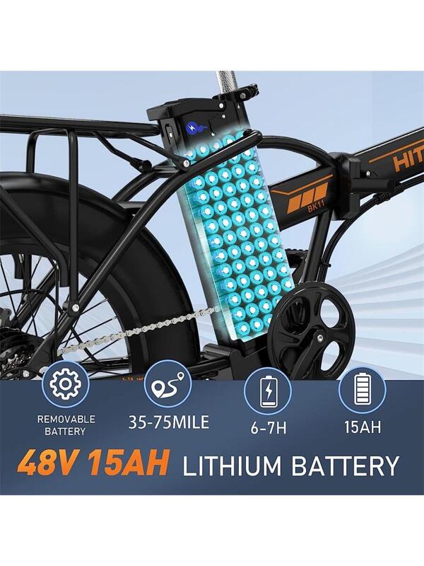 HITWAY Electric Bike for Adults, 20" x 4.0 Fat Tire Ebike with 750W