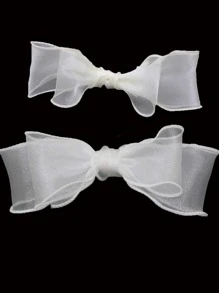 (5 yards/rouleau) Ruban en organza de soie ondulé de 5,5 cm, matériel de nœud papillon, ruban pour parure de cheveux, emballage cadeau, dentelle décorative pour la Saint-Valentin