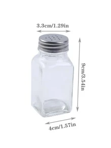 1pc Clear Glass Seasoning Bottle