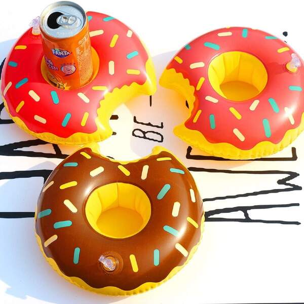 Inflatable Drink Holder 3 Pack Drink Pool Floats Cup Holders for Summer