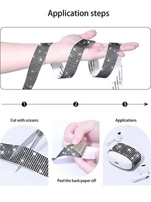 1-3 rotoli di adesivi in strass di cristallo autoadesivi, con strass da 2mm, usato per arte e artigianato, attività fai-da-te, decorazione per auto e telefono, vasi, torte di nozze, scintillante