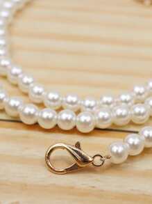 10mm Pearl Bag Chain Strap Handle Pearl Belt Shoulder Bag Straps Crossbody Handbag Replacement Chains Bag Parts Accessories Bag Present