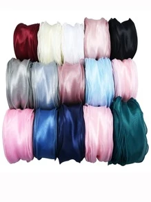 (5 yards/rouleau) Ruban en organza de soie ondulé de 5,5 cm, matériel de nœud papillon, ruban pour parure de cheveux, emballage cadeau, dentelle décorative pour la Saint-Valentin