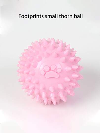 1pc Dog Training Toy Footprint Pattern Self-entertainment Ball Toy