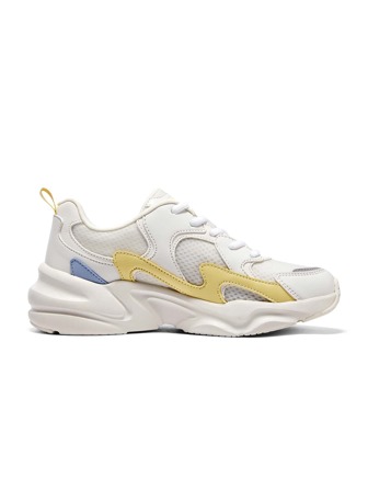 Skechers 女士复古鞋 Dlites 运动鞋、校园休闲鞋（白色）117364