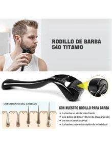 Kit Cuidado Barba, Incluye Crecimiento de Barba Rodillo, Champú Barba, Peine Barba, Cepillo Barba, Aceite Barba, Balsamo Barba, Barba Tijeras, Mejor Regalo Perfecto Originales para Hombre o Papa - Negro - Ver 4