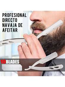 Kit Cuidado Barba, Incluye Crecimiento de Barba Rodillo, Champú Barba, Peine Barba, Cepillo Barba, Aceite Barba, Balsamo Barba, Barba Tijeras, Mejor Regalo Perfecto Originales para Hombre o Papa - Negro - Ver 6
