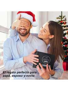 Kit Cuidado Barba, Incluye Crecimiento de Barba Rodillo, Champú Barba, Peine Barba, Cepillo Barba, Aceite Barba, Balsamo Barba, Barba Tijeras, Mejor Regalo Perfecto Originales para Hombre o Papa - Negro - Ver 7