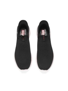 Skechers Men's Casual Daily Walking Shoes, Minimalist & Fashionable - Black and White - View 3