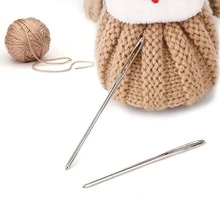 15Pcs Large Eye Blunt Needles Hand Sewing Needles Yarn Knitting Stitching Needles Embroidery Needles Darning Needles for Wool - Silver - View 5