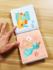 卡通恐龍數字沐浴書 - 橄欖綠 - 查看 3