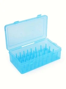 1入組藍色的縫紉線盒帶42分類線收納盒 - 藍色 - 查看 3