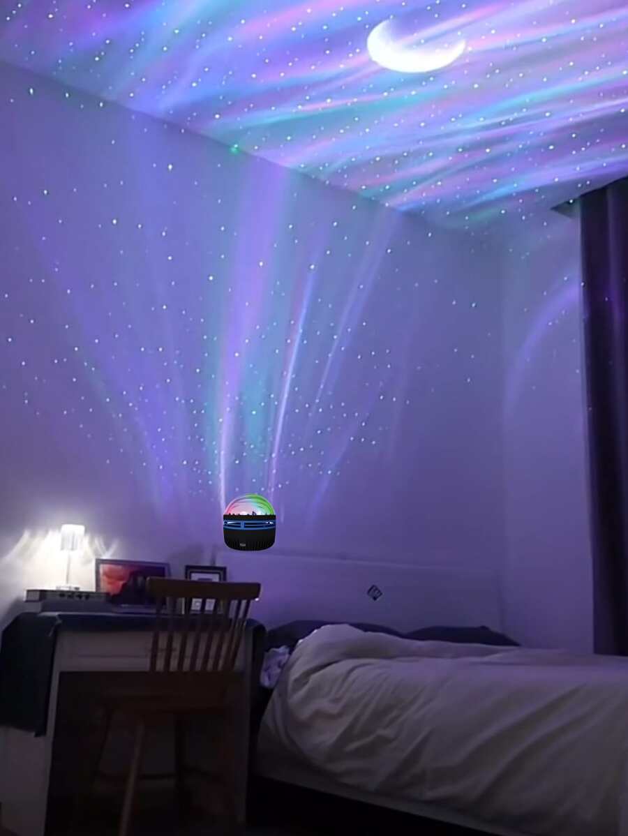 1 set of LED starry sky lights, remote controlled auroral projection