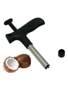1pc Stainless Steel Coconut Opener - Silver - View 1