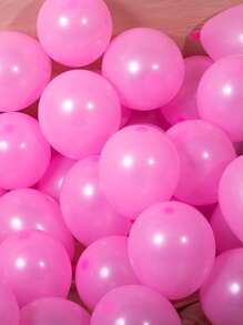 10pcs/Set 5-Inch Matte Mini Balloons Rose Gold Decor Kit For Wedding, Children Birthday Party Decoration, Happy Birthday Party Supplies And Scene Layout - Pink - View 1