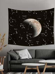 Tấm thảm Đồ trang trí treo Chất vải Vải nền Đối với Phòng khách , Phòng ngủ , Phòng ăn , Học tập Trang trí phòng , Họa tiết thiên hà , Polyester Chất liệu , Phong cảnh Treo tranh - Nhiều màu - Xem 1