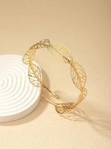 1pc Minimalist Hollow Leaf Armband