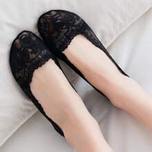 5pairs Ladies' Sexy Lace Ankle Socks, No Show Socks - Multicolor - View 4