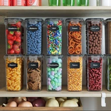 Food Storage Box,Grain Storage Tank,Plastic Grain Storage Box,Airtight Tank - Clear - View 2