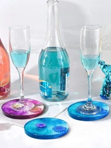 4 st silikonform, underläggsdesign som gör det själv - trắng - Xem 3