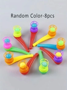 8入組/套隨機塑料玩具，派對用創意懸浮吹球 - 彩色 - 查看 2