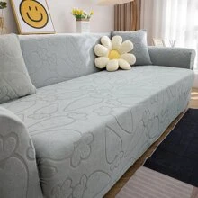 Carrot Stretch Sofa Covers For Living Room, Fashionable Light Gray, 1pc - Light Grey - View 4