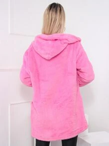 Women Trench Coats - Màu Hồng Tươi - Xem 2