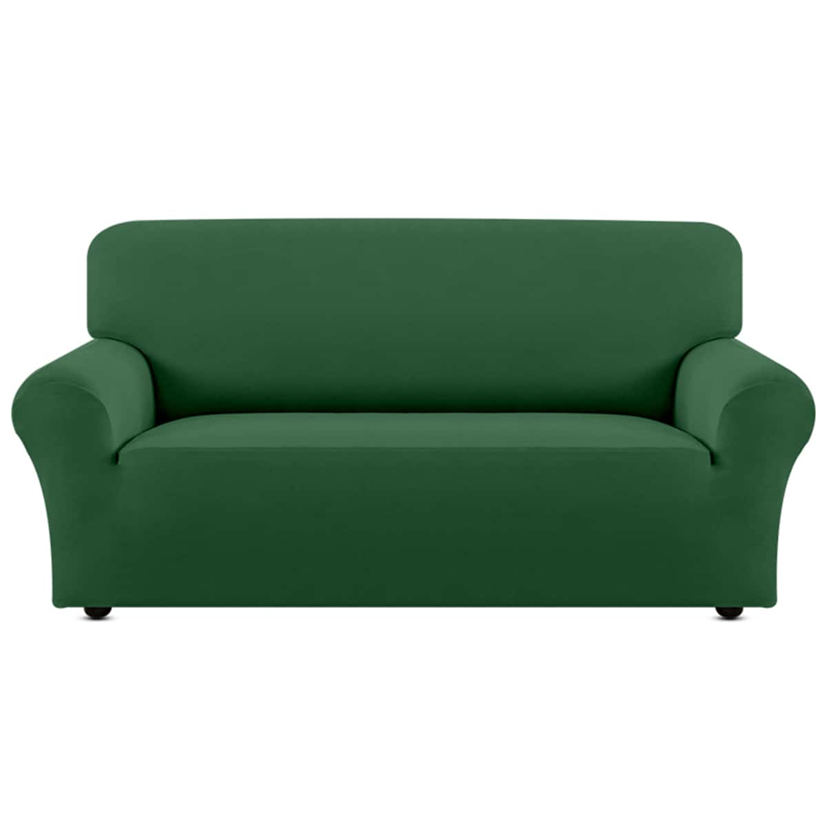 1pc New Arrival Stretch Sofa Cover Solid Couch Covers Sofa Slipcovers for Living Room Elastic Universal Furniture Protector with One Free Pillowcase - Dark Green - View 1