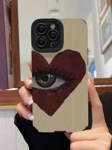 Eye & Heart Pattern Phone Case