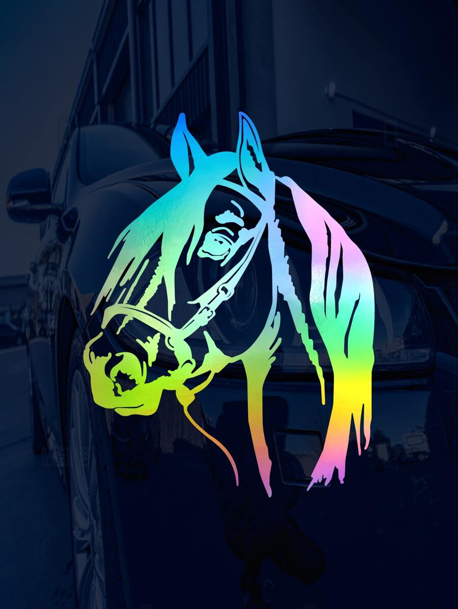 1 Peça Cavalo Adesivos De Carro Personalizado Adesivo Carro Parachoque ...