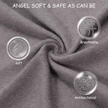 幾何樣式孩子們毛巾 - 灰色 - 查看 4