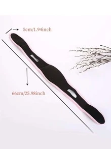 Unisex Breathable Creative Chin Strap For Jaw Support - Black - View 5