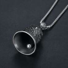 AD 1 件浅灰色摩托车/自行车铃铛配件，骑手安全保护，复古朋克摩托车天使铃铛，电镀不锈钢幸运骑行铃铛 - 淺灰色 - 查看 3