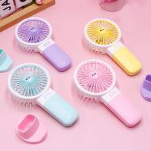 Quạt mini cầm tay 1 cái - Hồng - Xem 3