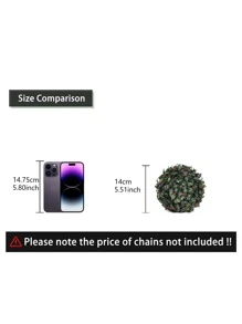 1pc Artificial Plant - Green - View 2