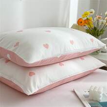 1pc Love Pattern Pillow Case