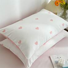 1pc Love Pattern Pillow Case
