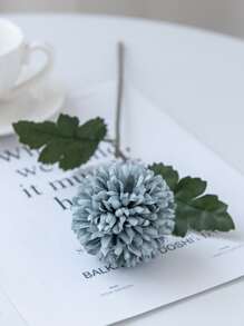 1/2/5/12PCS仿真球菊花绣花球婚礼装饰家居花瓶摆件餐厅客厅卧室床头插花新娘手捧花腕花胸花材料生日派对装饰材料新年情人节礼物秋季装饰秋季 - 霧霾藍 - 查看 6